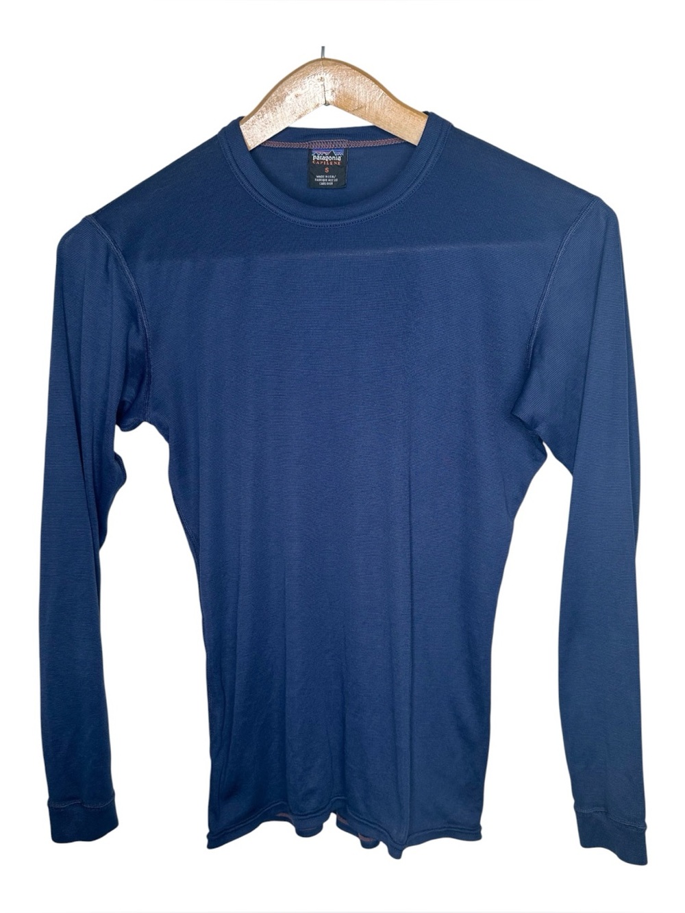Vintage Patagonia Capilene Base Layer Size Small Navy Blue Long Sleeve Gorpcore